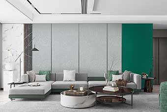 昭通轻奢风格-客厅