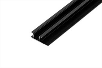 昭通航空纤维墙咔铝合金带灯中条（哑黑氧化）